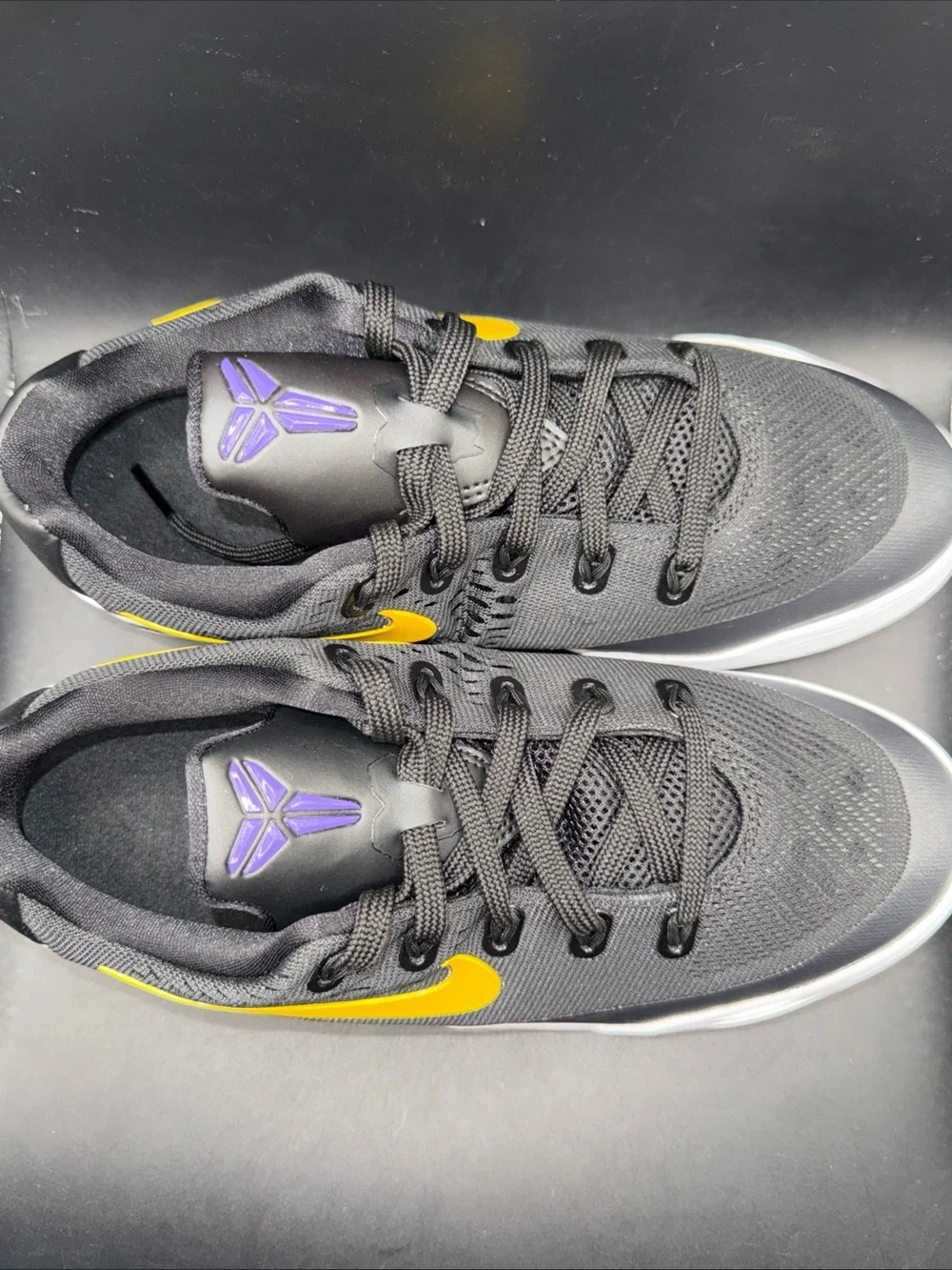 Nike Men’s Black & Yellow Low-Top Basketball Shoes